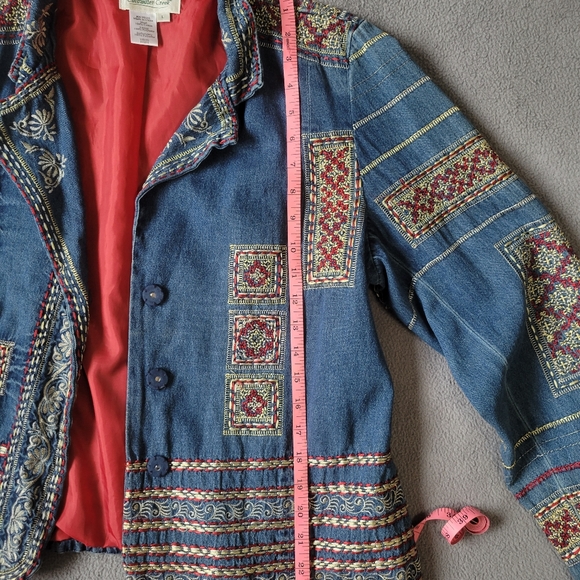 coldwater creek vintage embroidered jacket - Picture 9 of 11